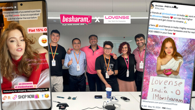 IMBesharam.com, Lovense Mark 5-Year Partnership With Promo Campaigns