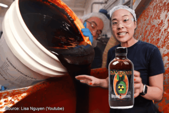 This is how Da Bomb hot sauce from Hot Ones is made