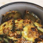Spicy cucumber salad with peanut butter & chili oil