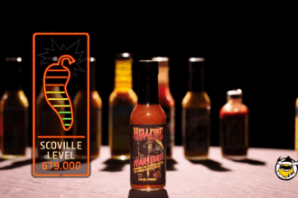 How is the heat level of a hot sauce determined?