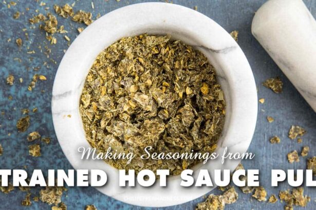 Making Seasonings from Strained Hot Sauce Pulp