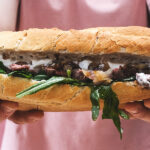Spicy steak sandwich with one of our all time favourite hot sauces